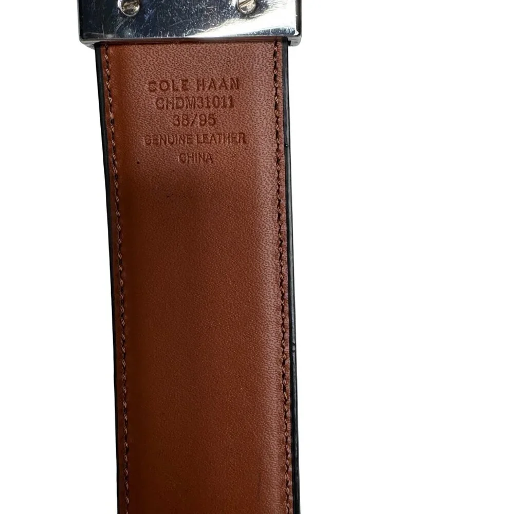 Cole Haan Genuine Black‎ Leather Belt Classic Belt Men's Size 38